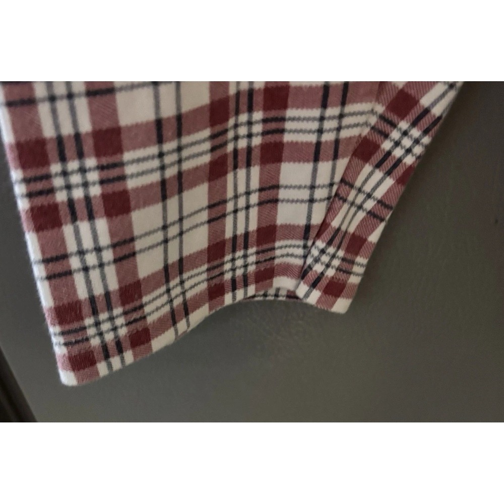 Cape Isle Knitters Top Women's XL Red Green White Plaid Xmas Turtleneck Vintage - Picture 5 of 5